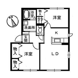 グランシードＫ　Ⅲの物件間取画像